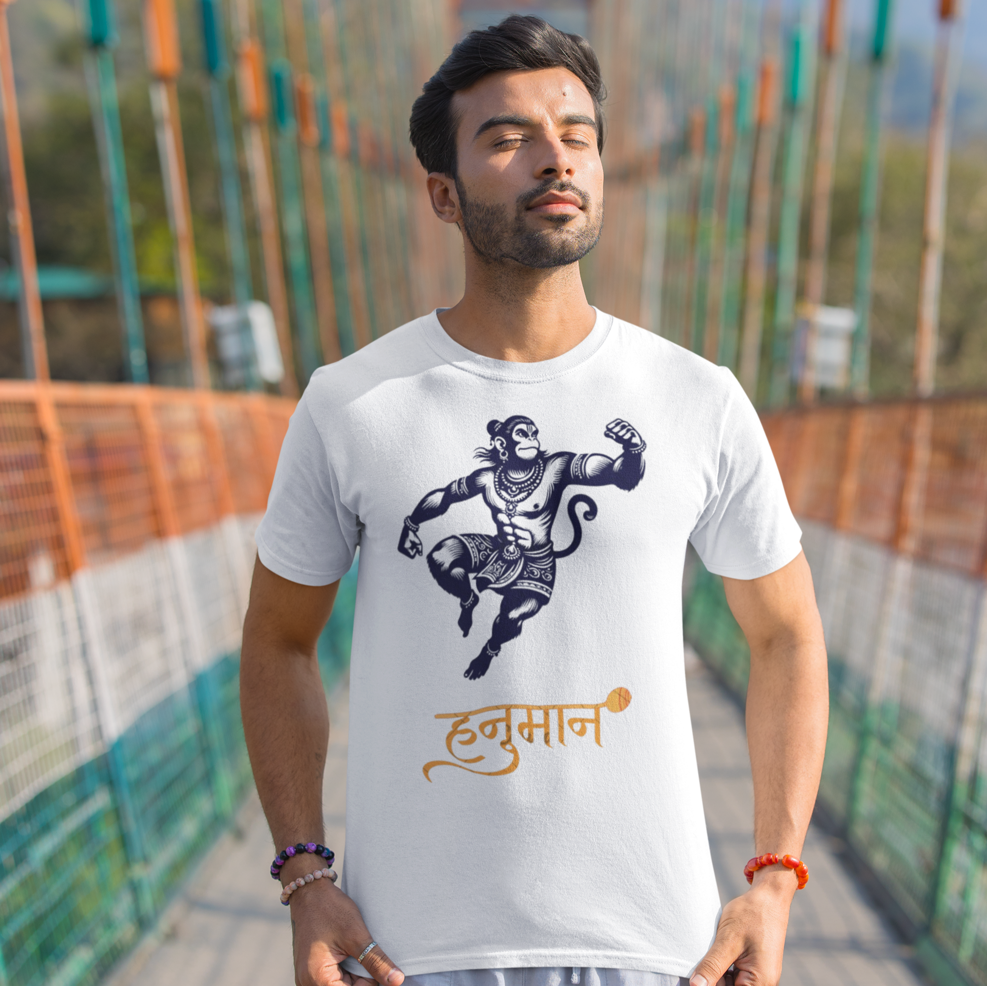 BhaktiVibe™ Hanuman T-Shirt – Devotion in Every Thread