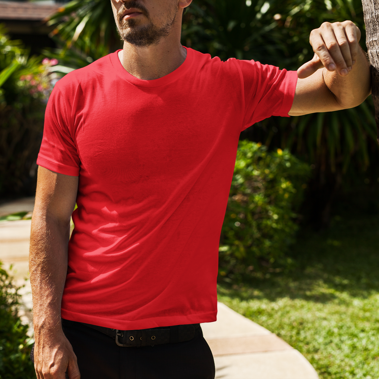 Scaleuplife Signature Solid Red T-Shirt – Elevate Your Basics