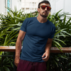 Scaleuplife Signature Solid Blue T-Shirt - Elevate Your Fashion